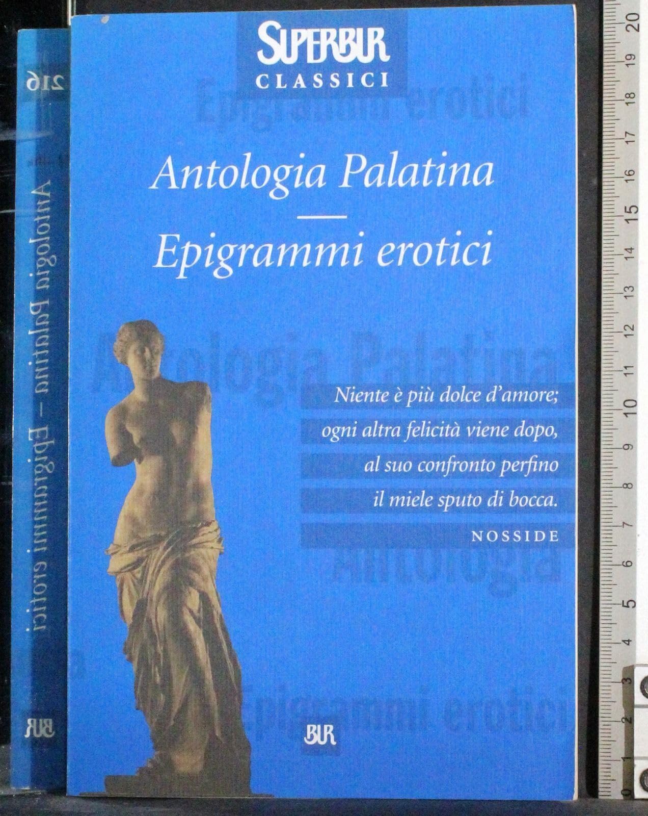 Antologia palatina-Epigrammi erotici (Superbur classici, Band 216) Poetry