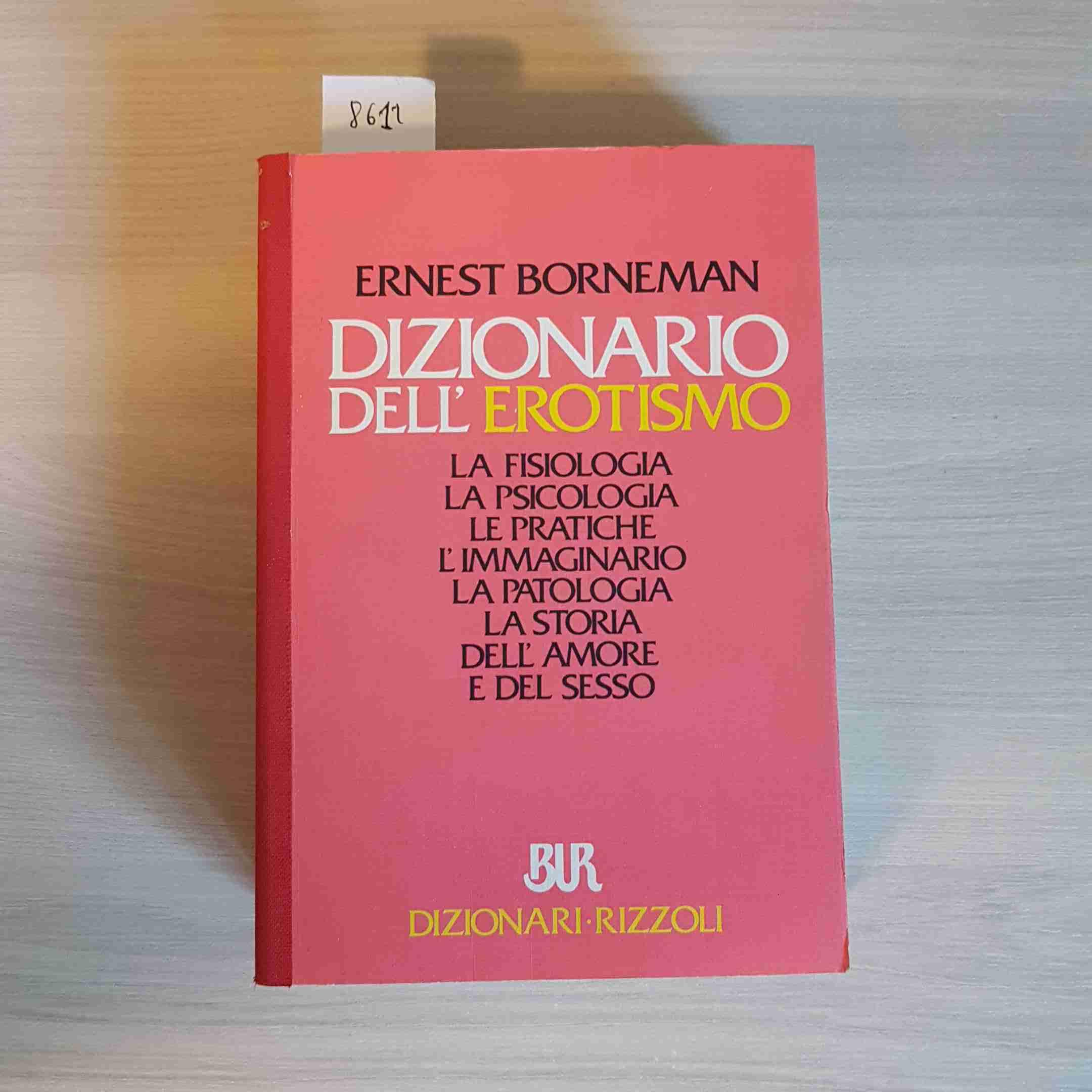 Dizionario Dell'Erotismo (BUR Dizionari, Band 513) General education