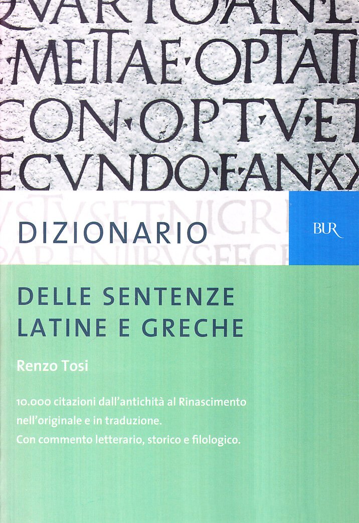 Dizionario delle sentenze latine e greche Social Sciences