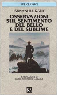 Osservazioni sul sentimento del bello e del sublime book