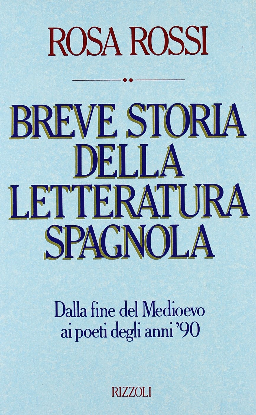 Breve storia della letteratura spagnola book