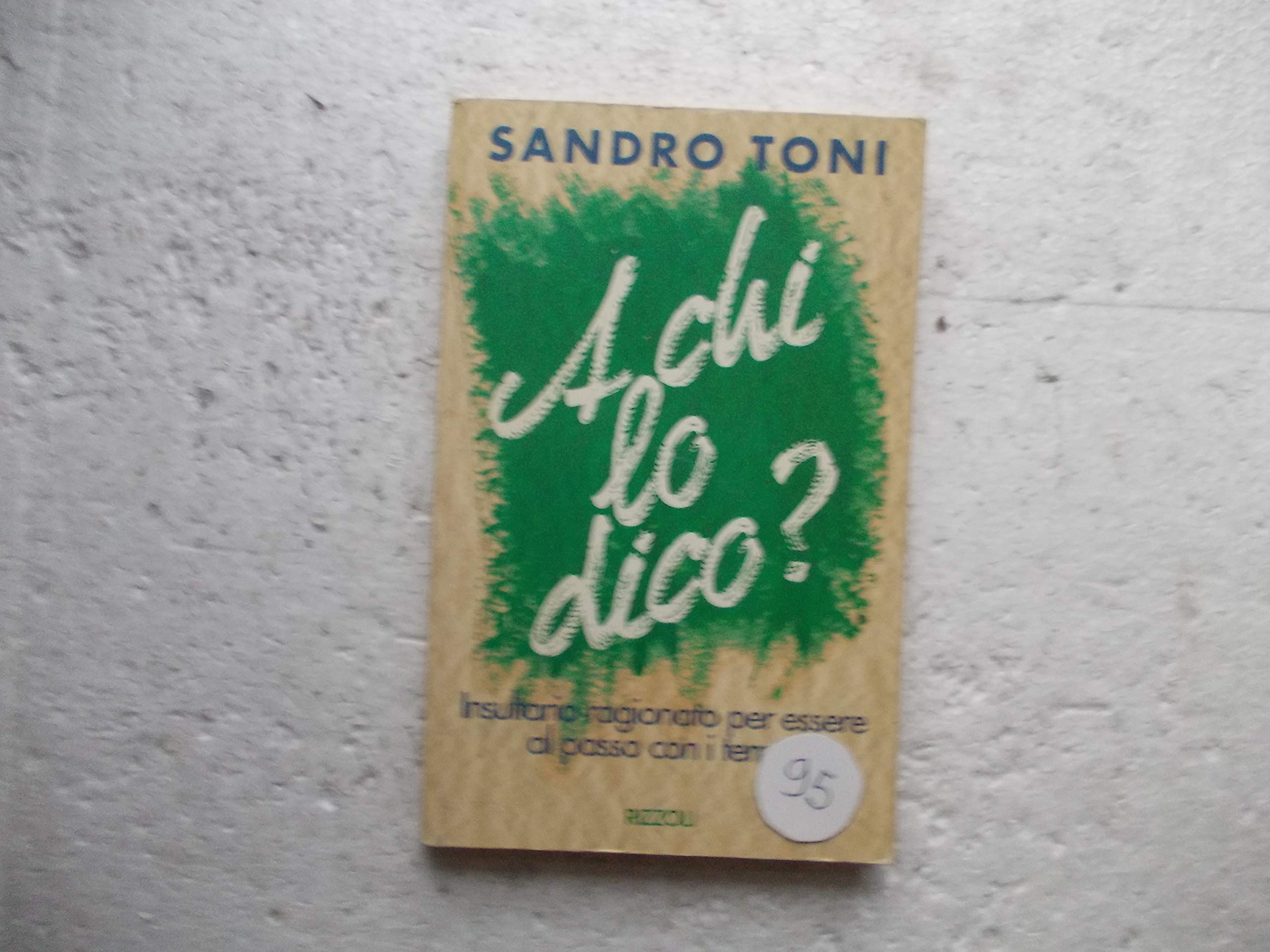 A chi lo dico?: Insultario ragionato per essere al passo con i tempi book