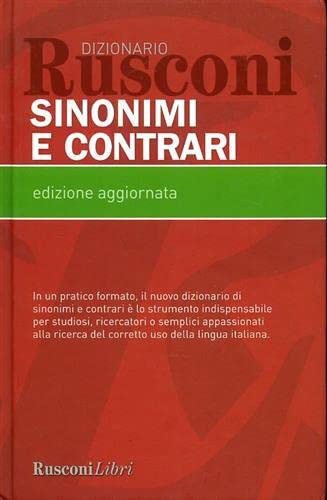 Dizionario sinonimi e contrari. book
