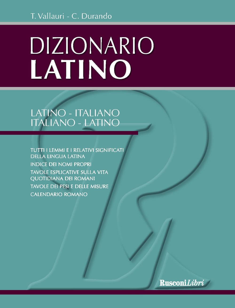 Dizionario latino. Latino-italiano, italiano-latino Film, Art & Culture