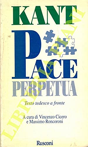 Per la pace perpetua (Testi a fronte) Philosophy