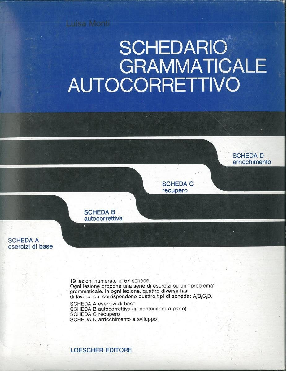 Schedario grammaticale autocorrettivo. Per la 2ª classe della Scuola media Professional & Reference Books