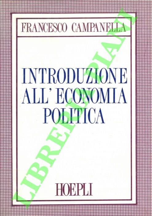 Introduzione all'economia politica book
