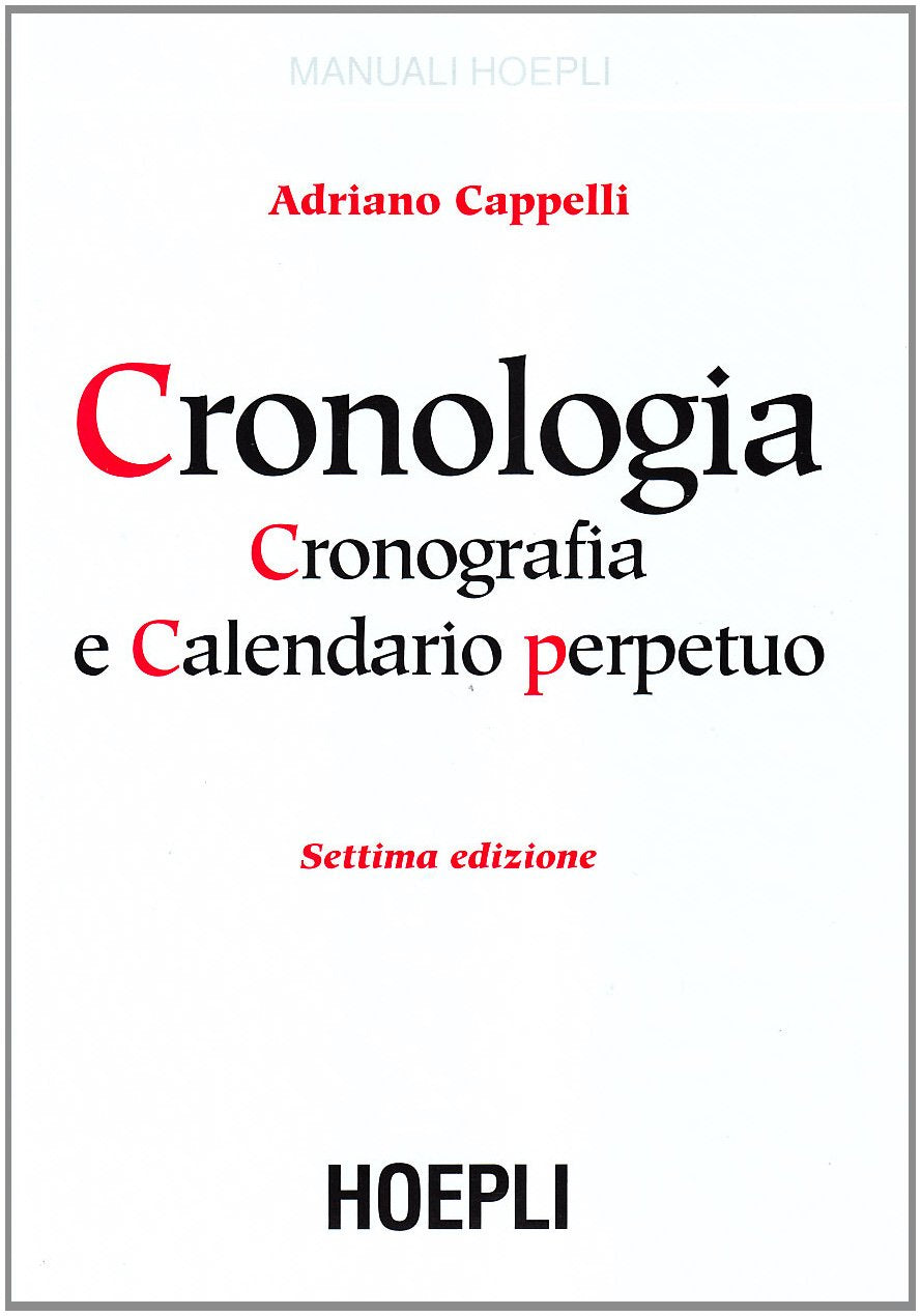 Chronologica, Cronografica e Calendario Perpetuo (Storia, filosofia e religione) Foreign Languages ​​& Dictionaries