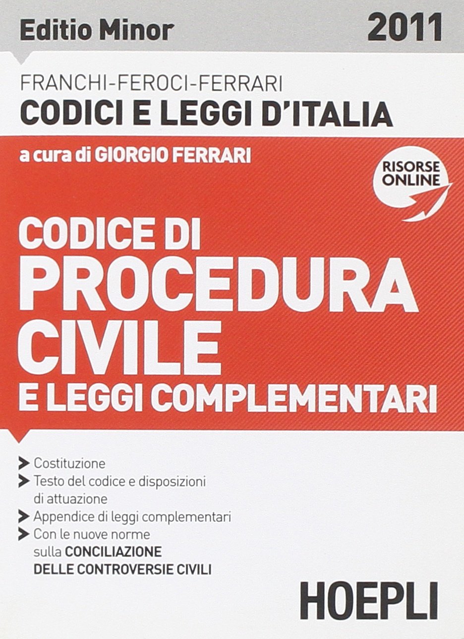 Product Image: Codice di procedura civile 2011. Ediz. minore (Codici)