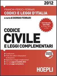 Codice civile 2012 (Codici) Law