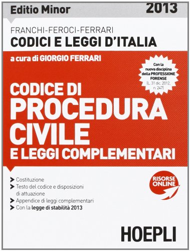 Product Image: Codice di procedura civile e leggi complementari. Ediz. minore (Codici)
