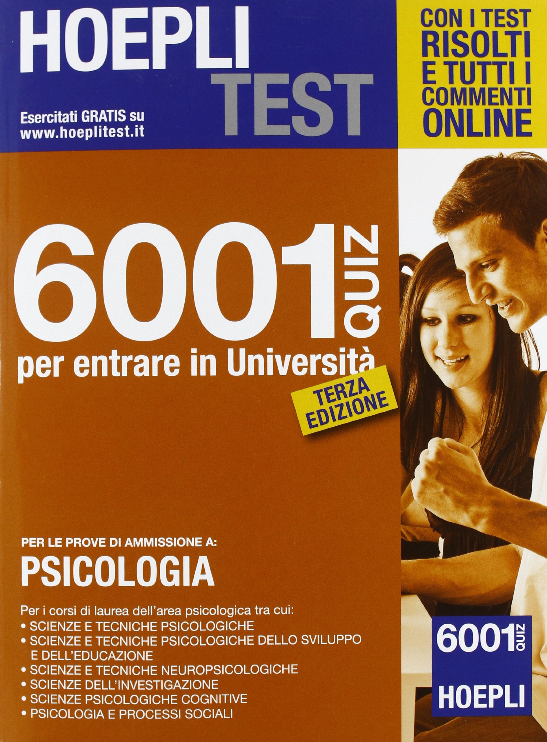 Hoepli test. 6001 Quiz per le prove di ammissione a psicologia book