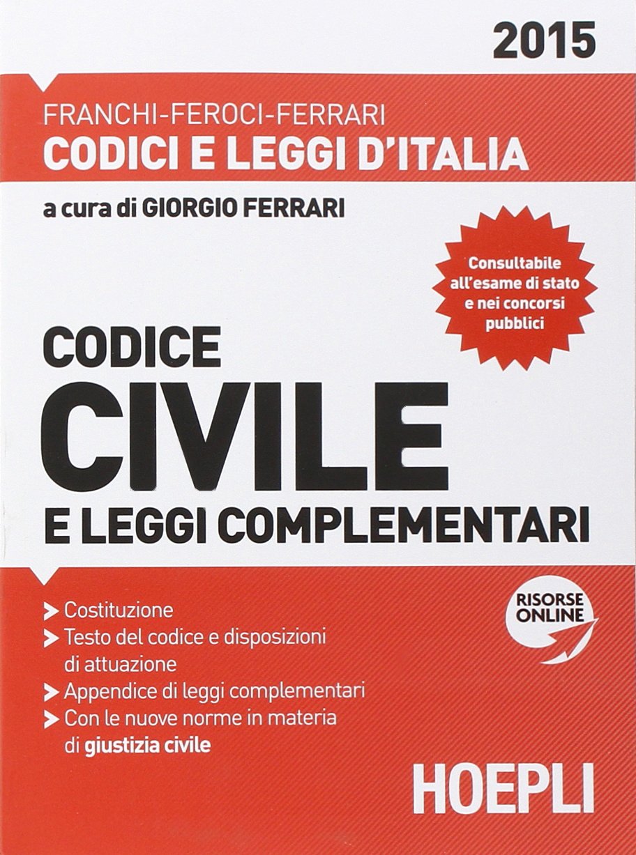 Codice civile e leggi complementari 2015 book