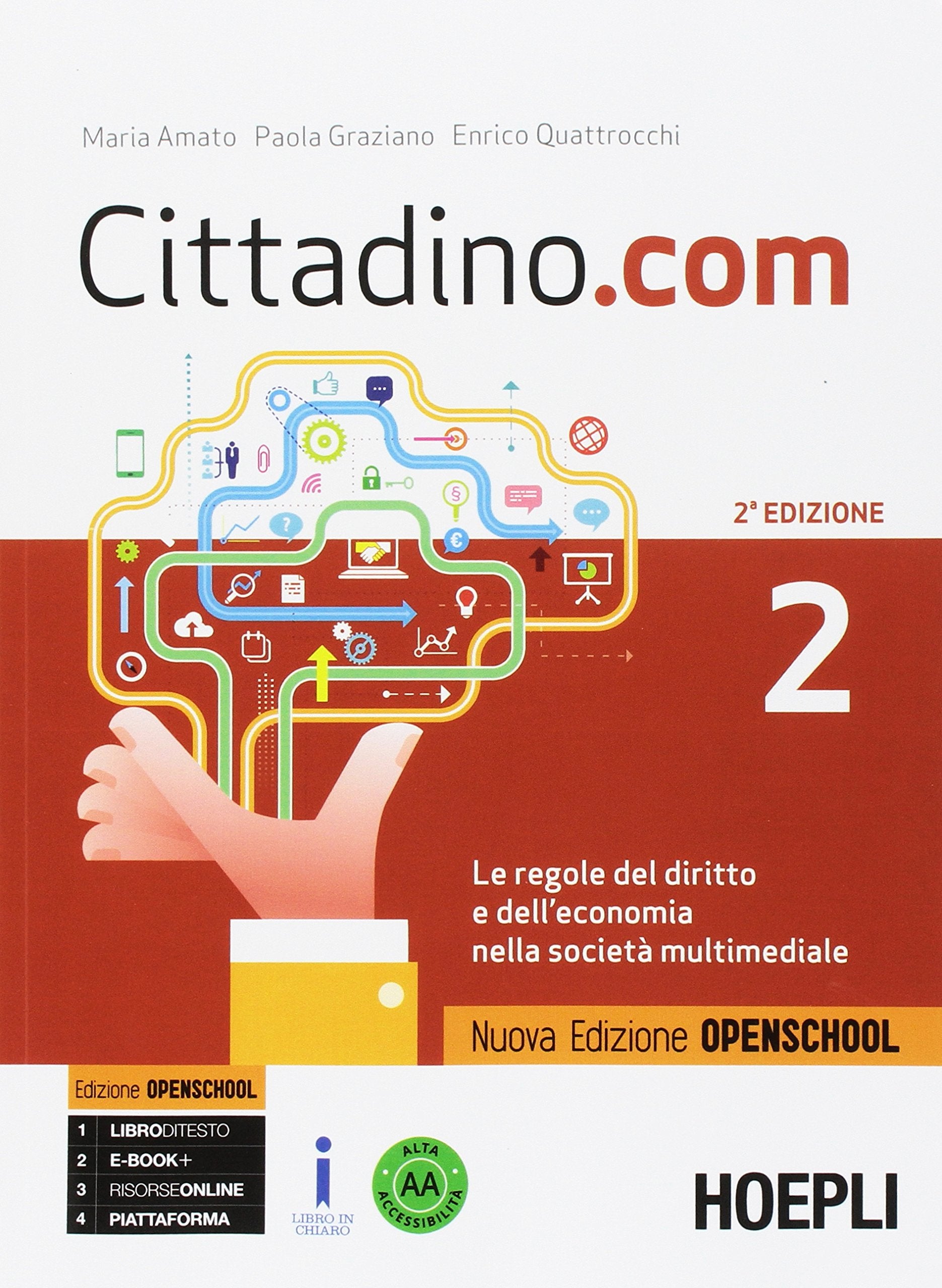 Cittadino.com. Le regole del diritto e dell'economia nella società multimediale. Ediz. openschool. Per le Scuole superiori. Con e-book. Con espansione online (Vol. 2) Professional & Reference Books
