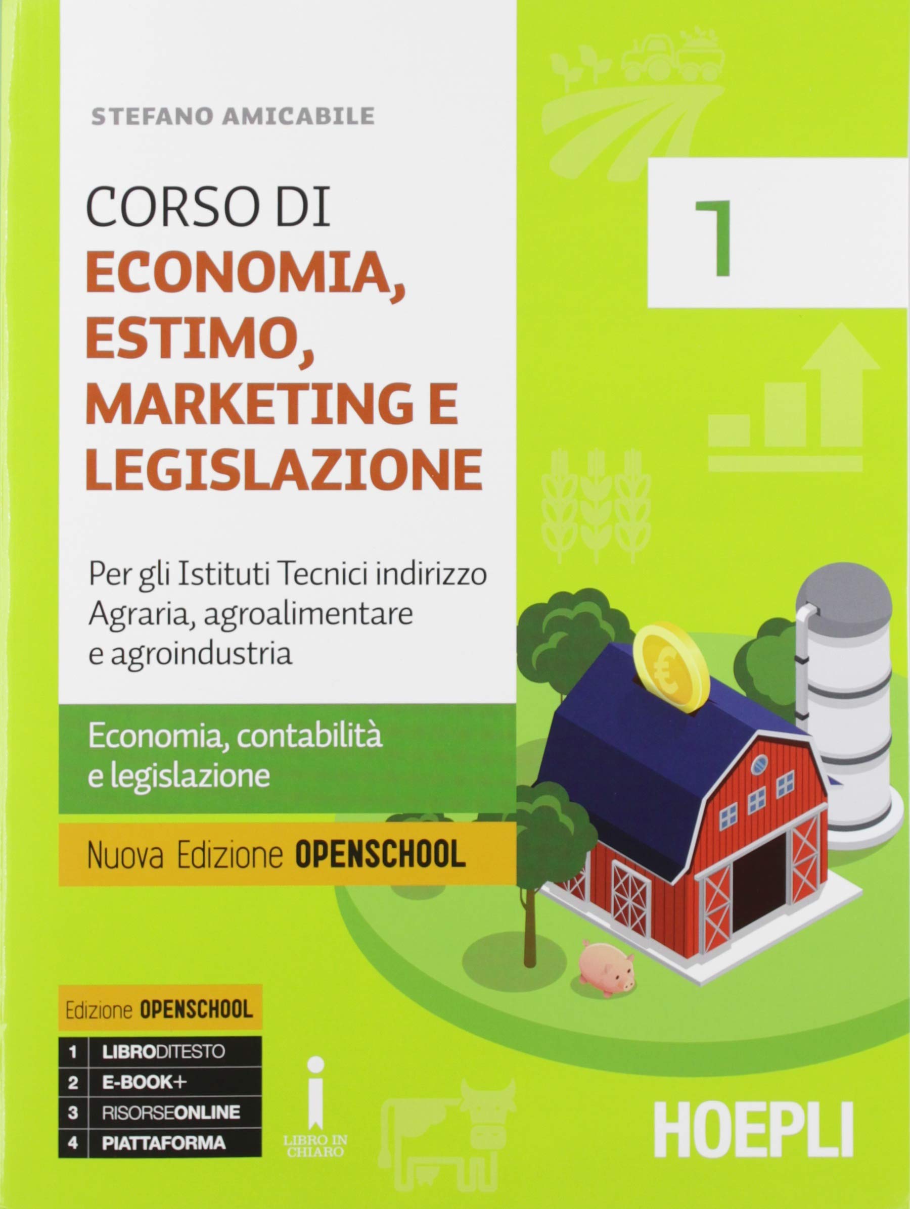 Corso di economia, estimo, marketing e legislazione. Con matematica. Per gli istituti tecnici indirizzo agraria, agroalimentare e agroindustria. Con e-book. Con espansione online (Vol. 1) Non-fiction