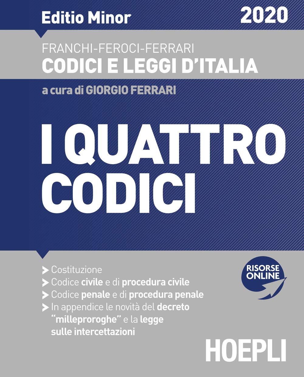 I quattro codici 2020. Ediz. minore book