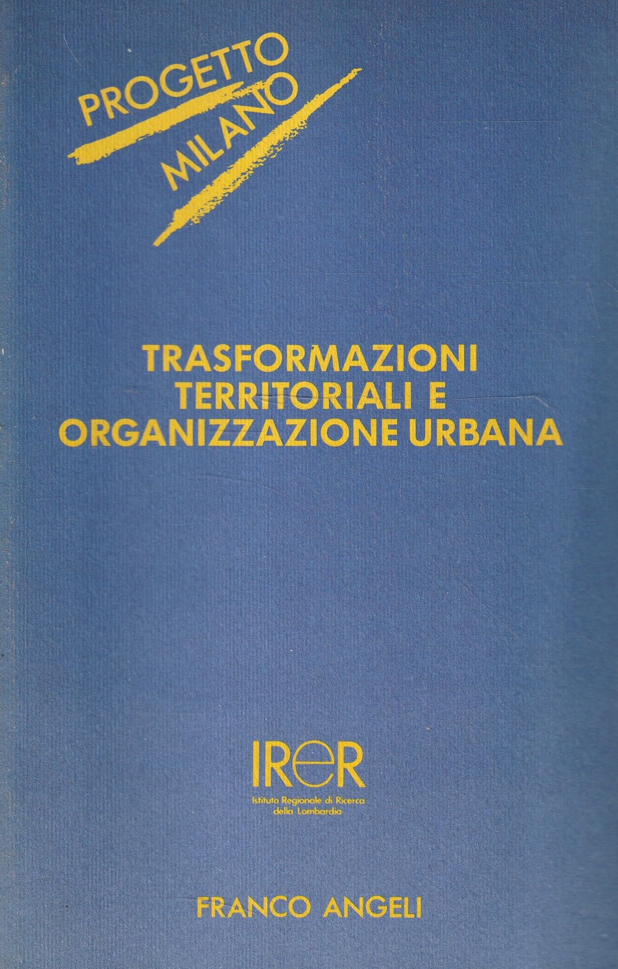 Trasformazioni territoriali e organizzazione urbana (IRER-Progetto Milano, Band 9) Politics & History