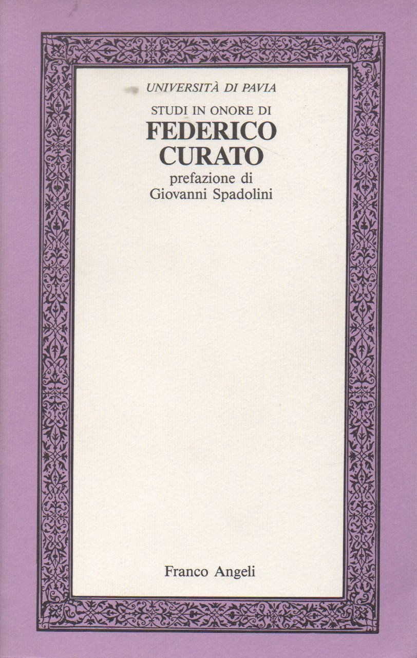 Studi in onore di Domenico Curato Politics & History