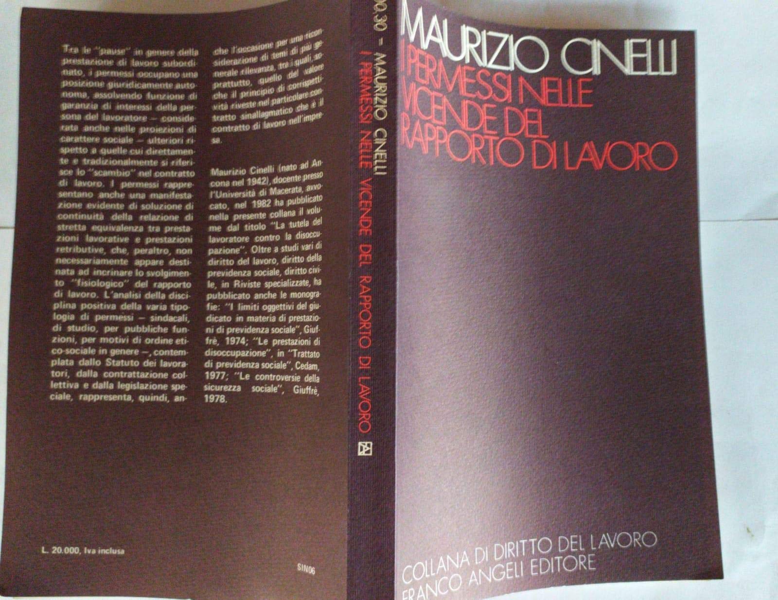 I permessi nelle vicende del rapporto di lavoro (Diritto del lavoro, Band 30) Law