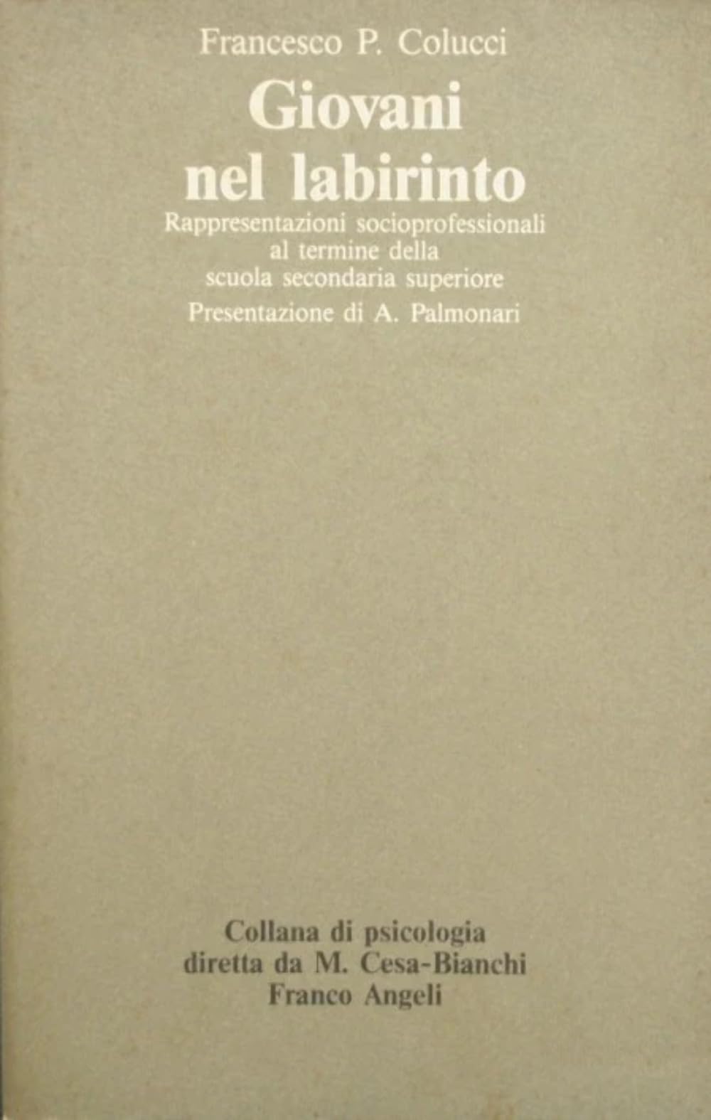 Giovani nel labirinto. Rappresentazioni socioprofessionali al termine della secondaria superiore (Psicologia - Testi di ricerca, Band 16) Business, Finance & Career