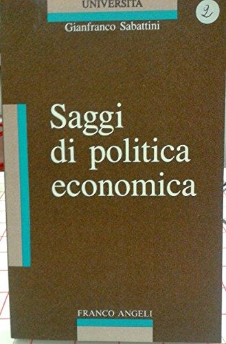 Saggi di politica economica (Università-Economia) Business, Finance & Career