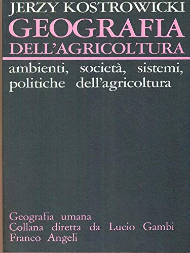 Geografia dell'agricoltura book