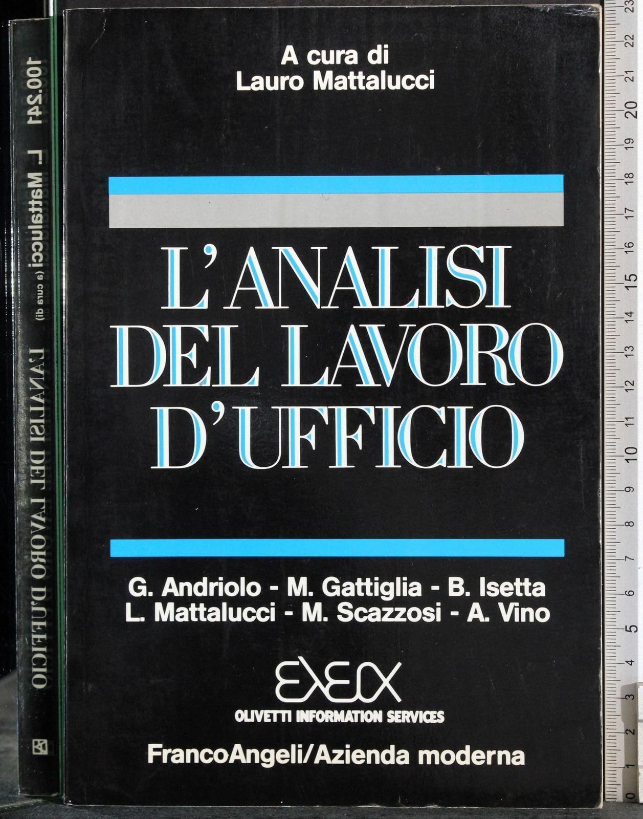 L'analisi del lavoro d'ufficio book