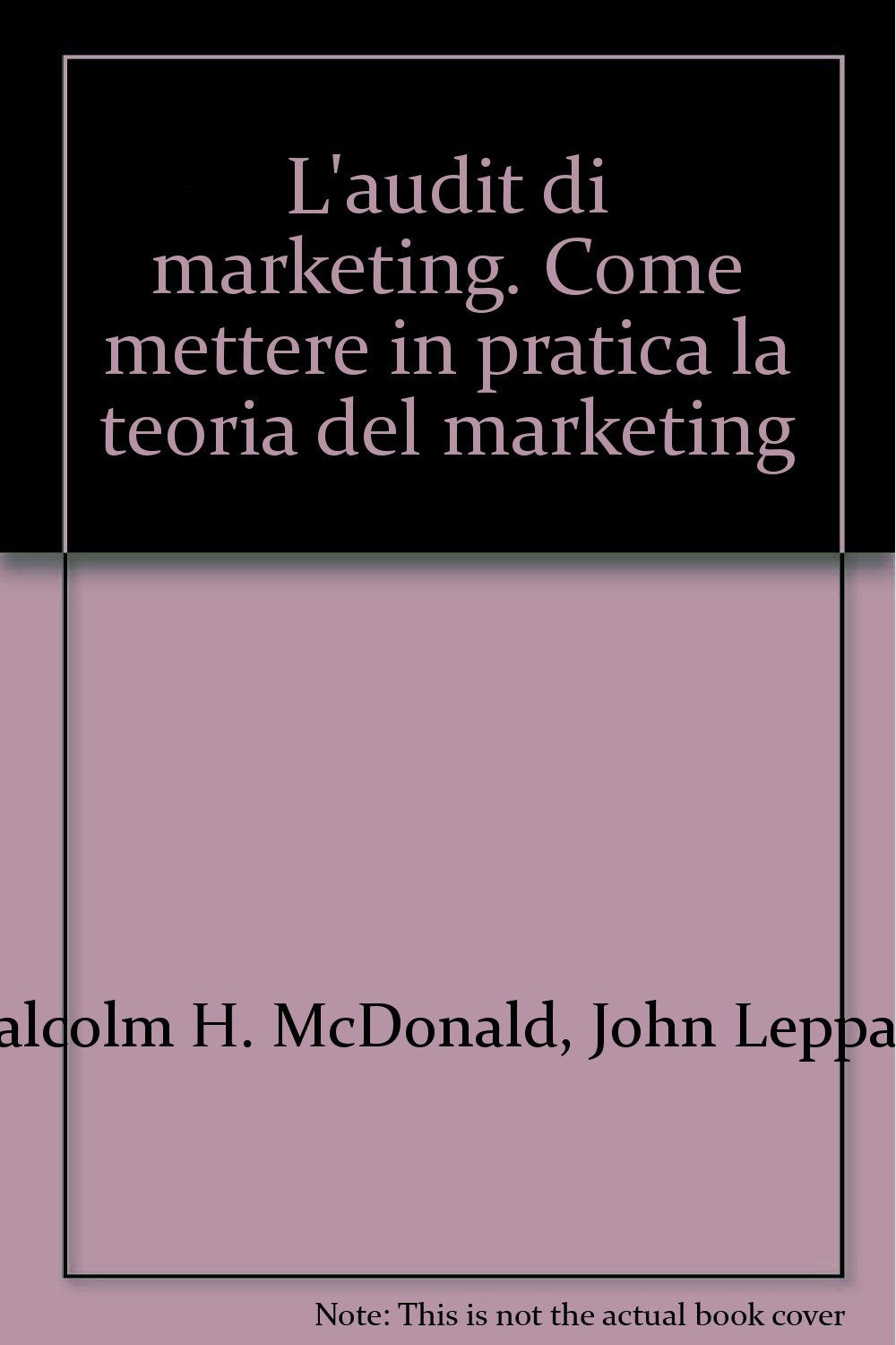 L'audit di marketing. Come mettere in pratica la teoria del marketing book