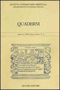 Quaderni (Vol. 2) (Quad. dip. scienze soc. Ist. univ. Orient) Social Sciences