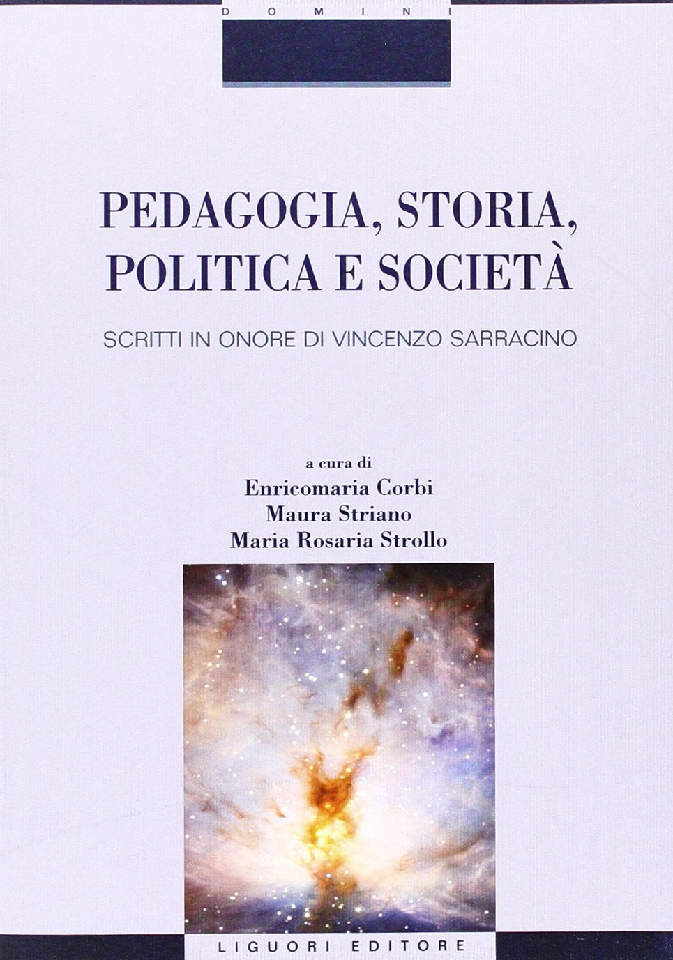 Pedagogia, storia, politica e società. Scritti in onore di Vincenzo Sarracino book