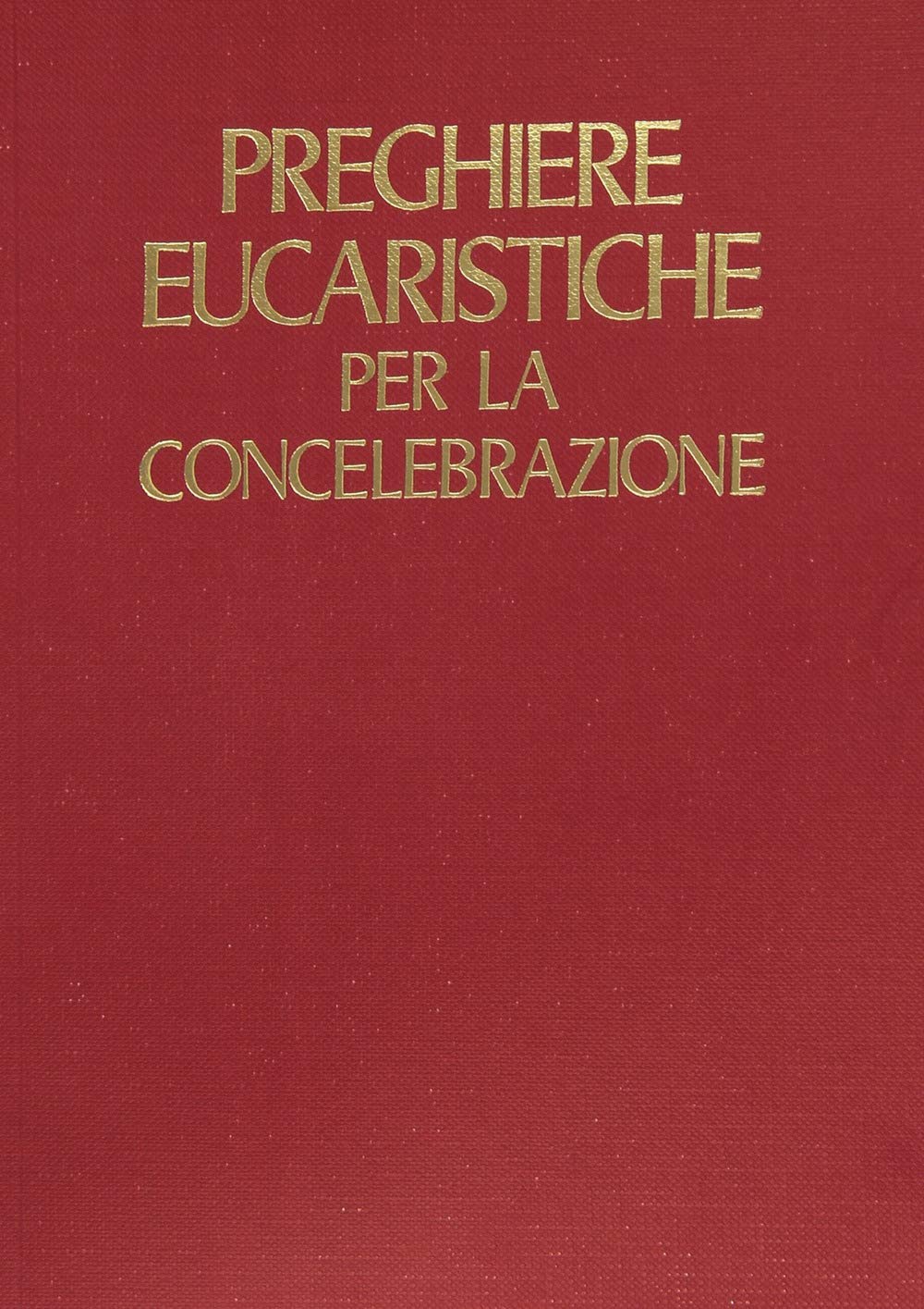 Preghiere eucaristiche per la concelebrazione book
