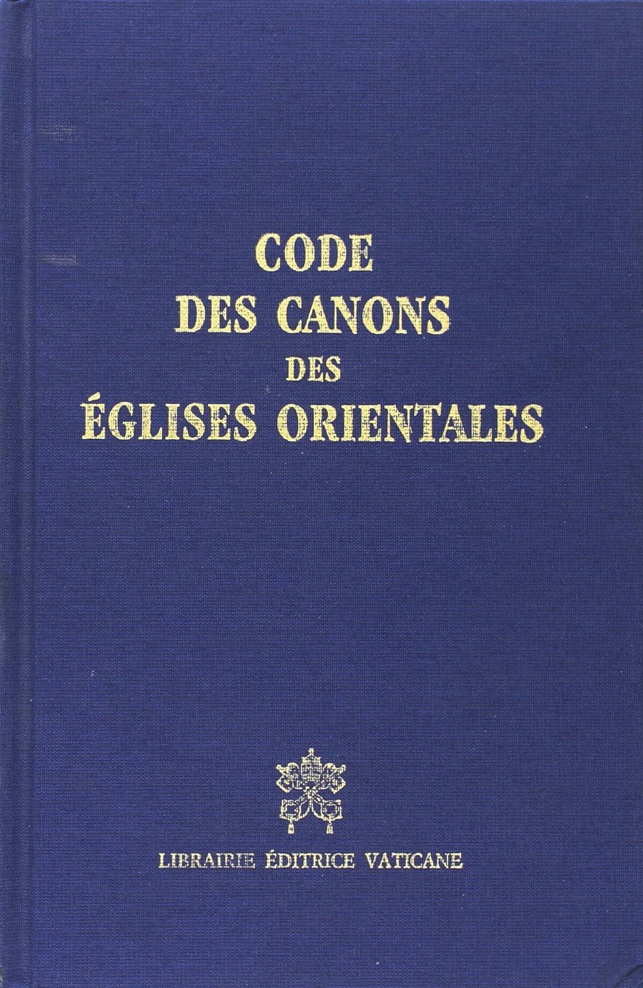 Codex Canonum Ecclesiarum Orientalium. Texte officiel et traduction française (Diritto canonico) Law