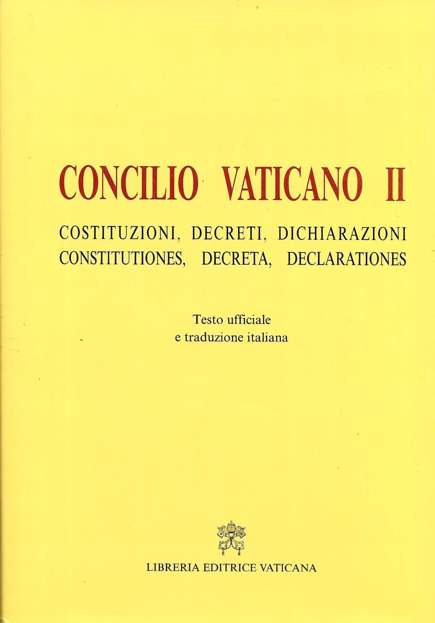 Concilio Vaticano II. Costituzioni, decreti, dichiarazioni-Constitutiones, decreta, declarationis book