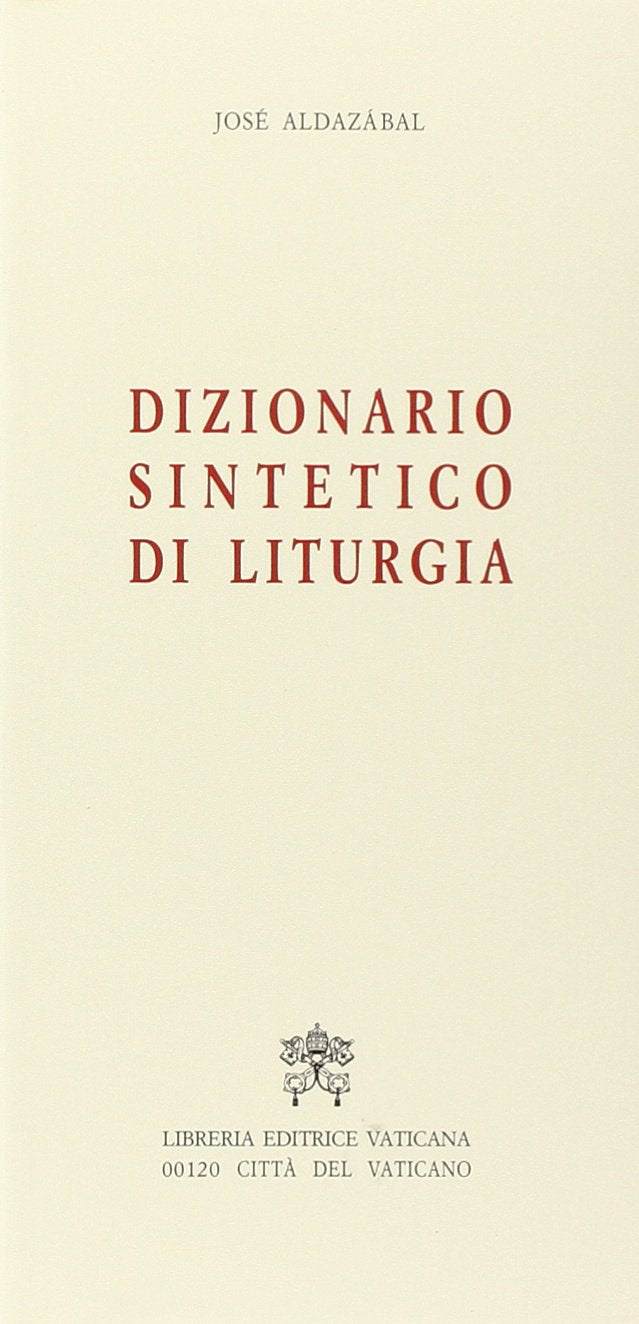 Dizionario sintetico di liturgia book