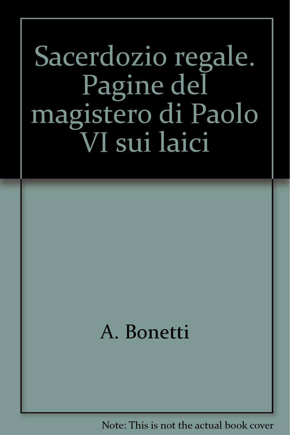 Sacerdozio regale. Pagine del magistero di Paolo VI sui laici (Atti e documenti dei sommi pontefici, Band 32) Religion & Esotericism
