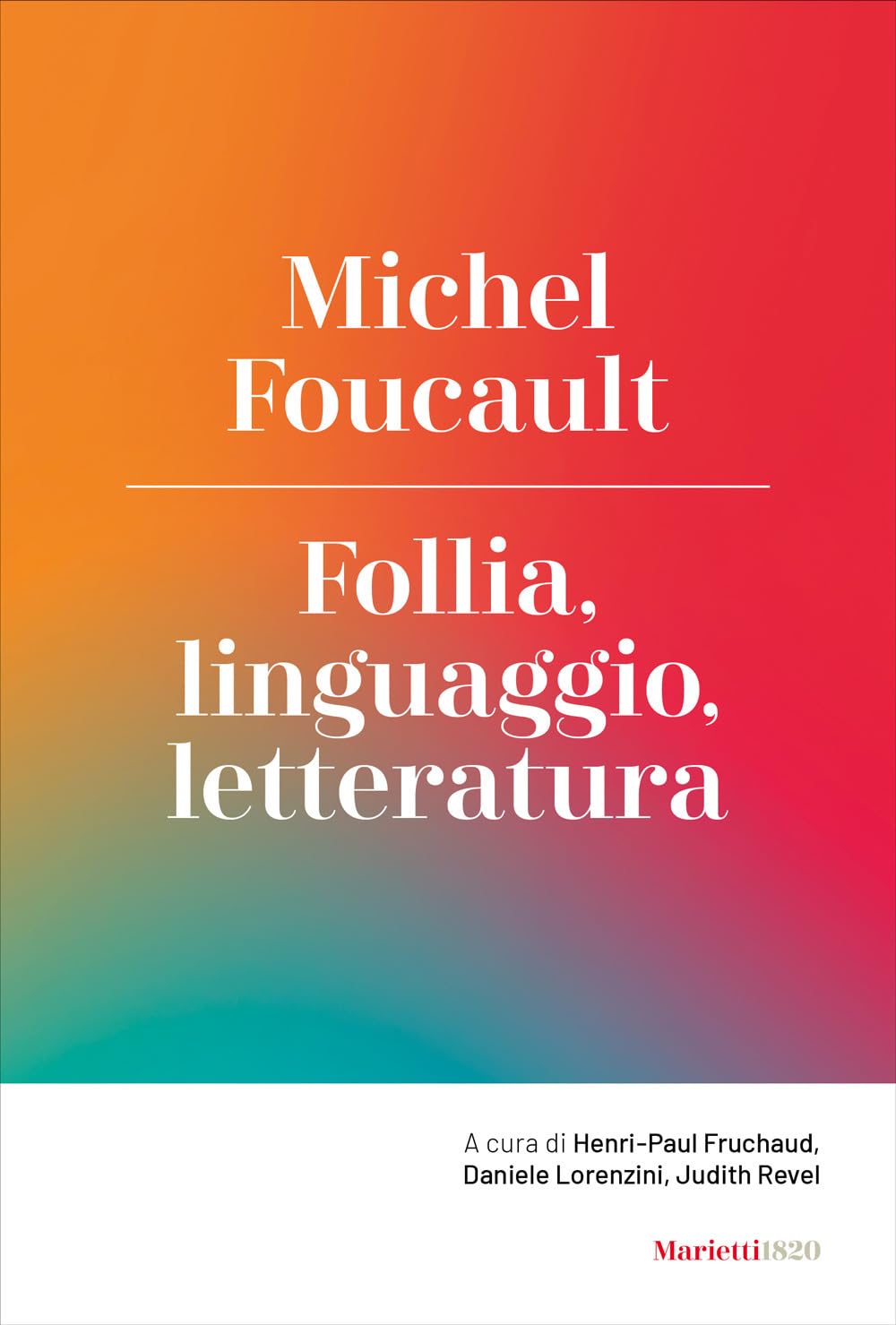 Follia, linguaggio, letteratura book