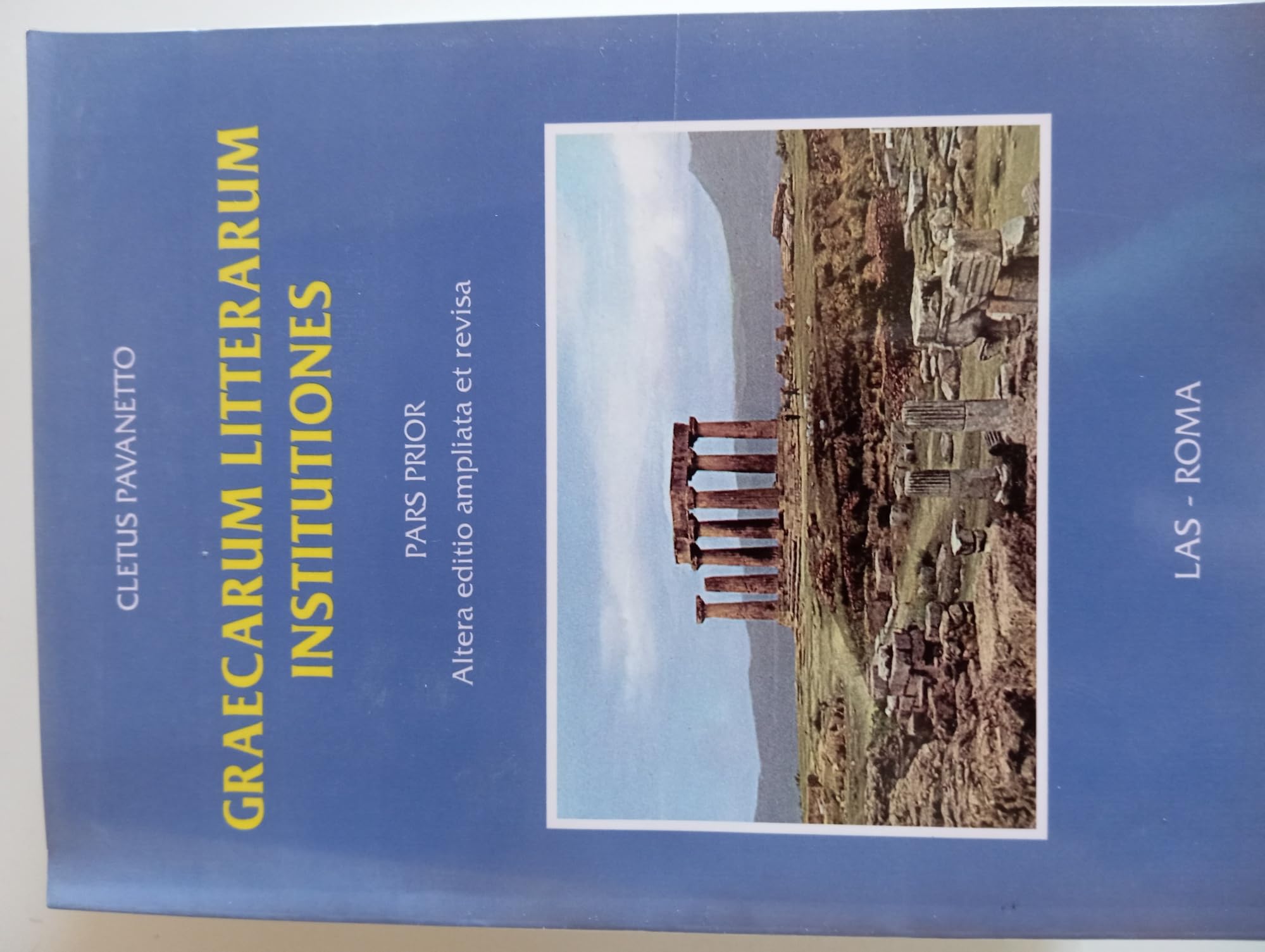 Graecarum litterarum institutiones. Pars prior Contemporary literature