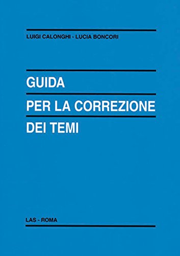 Guida per la correzione dei temi book