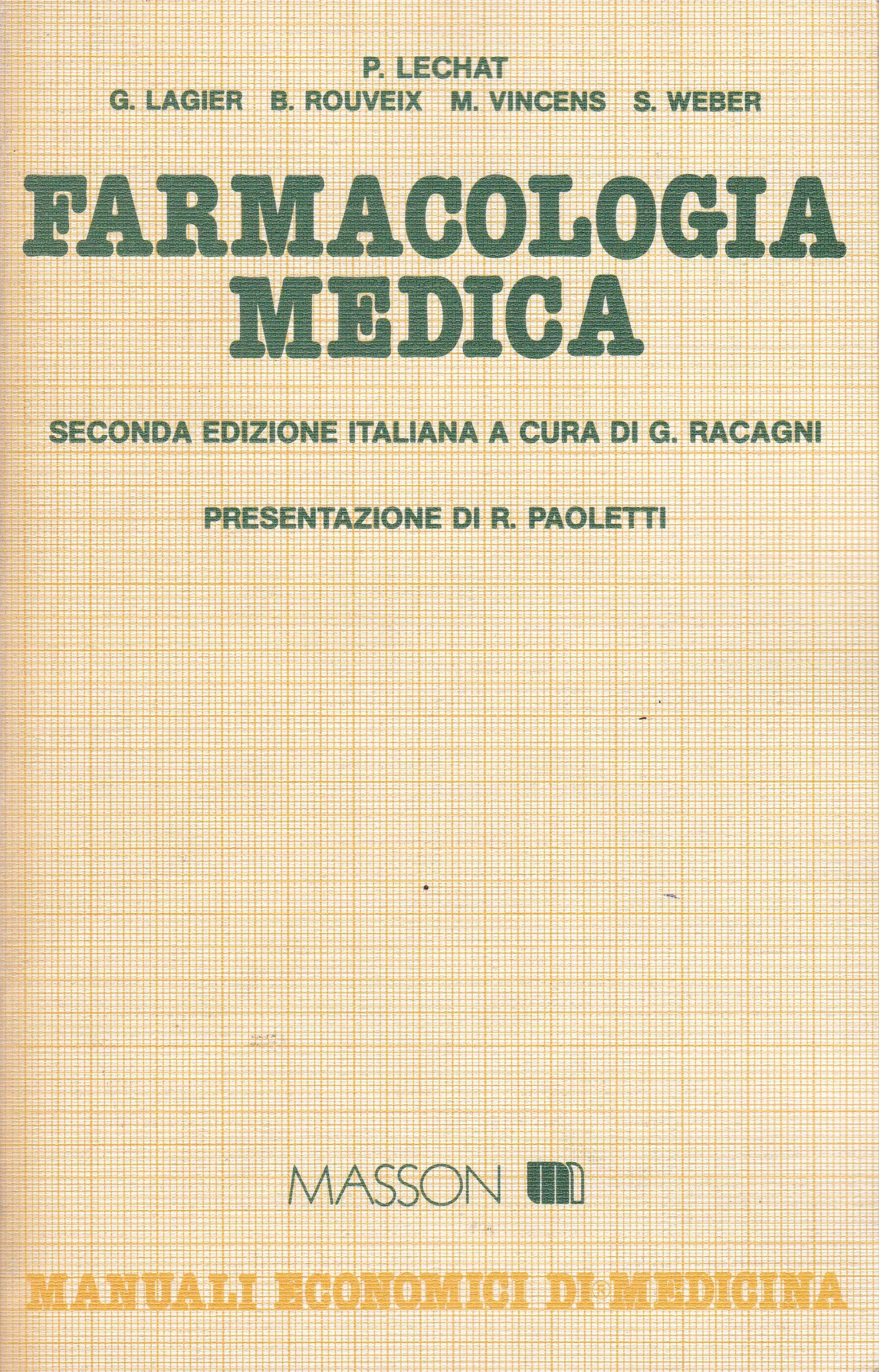Farmacologia medica (Manuali economici di medicina) Medicine