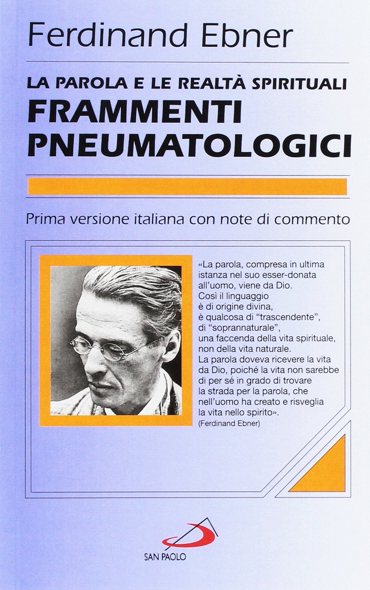 La parola e le realtà spirituali. Frammenti pneumatologici book