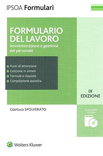 Formulario del lavoro. Amministrazione e gestione del personale (Formulari Ipsoa) Law