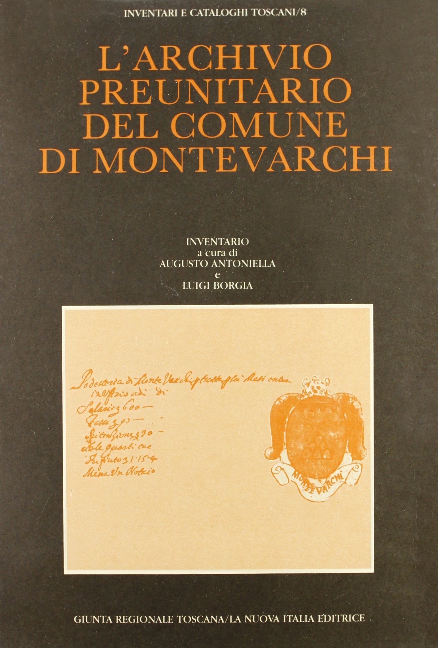 L'archivio preunitario del Comune di Montevarchi (Inventari e cataloghi toscani) Reference Books