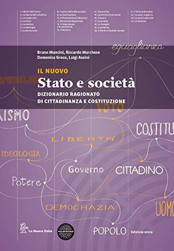 il nuovo stato e società. dizionario ragionato di cittadinanza e costituzione book