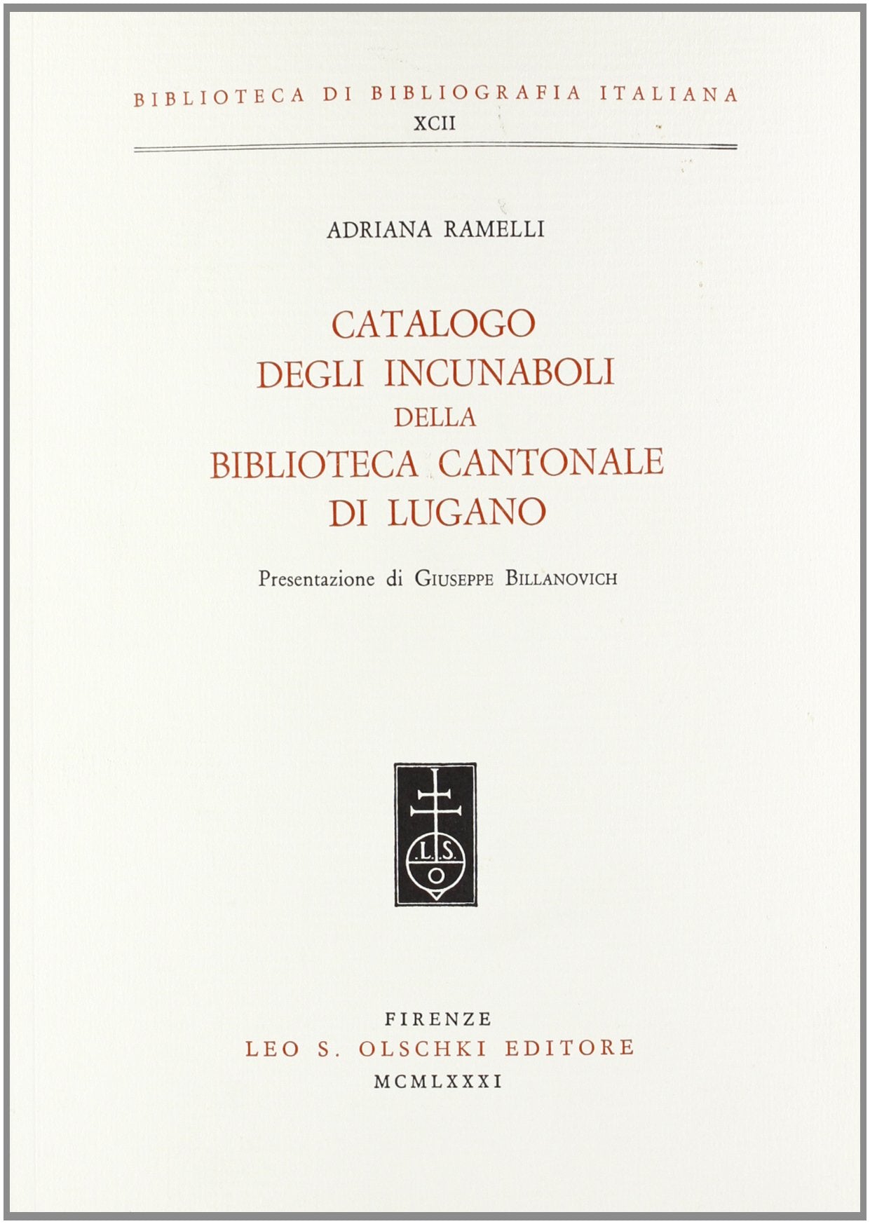Catalogo degli incunaboli della Biblioteca cantonale di Lugano (Biblioteca di bibliografia. Documents and Studies in Book and Library History, Band 92) Hobbies & Crafts
