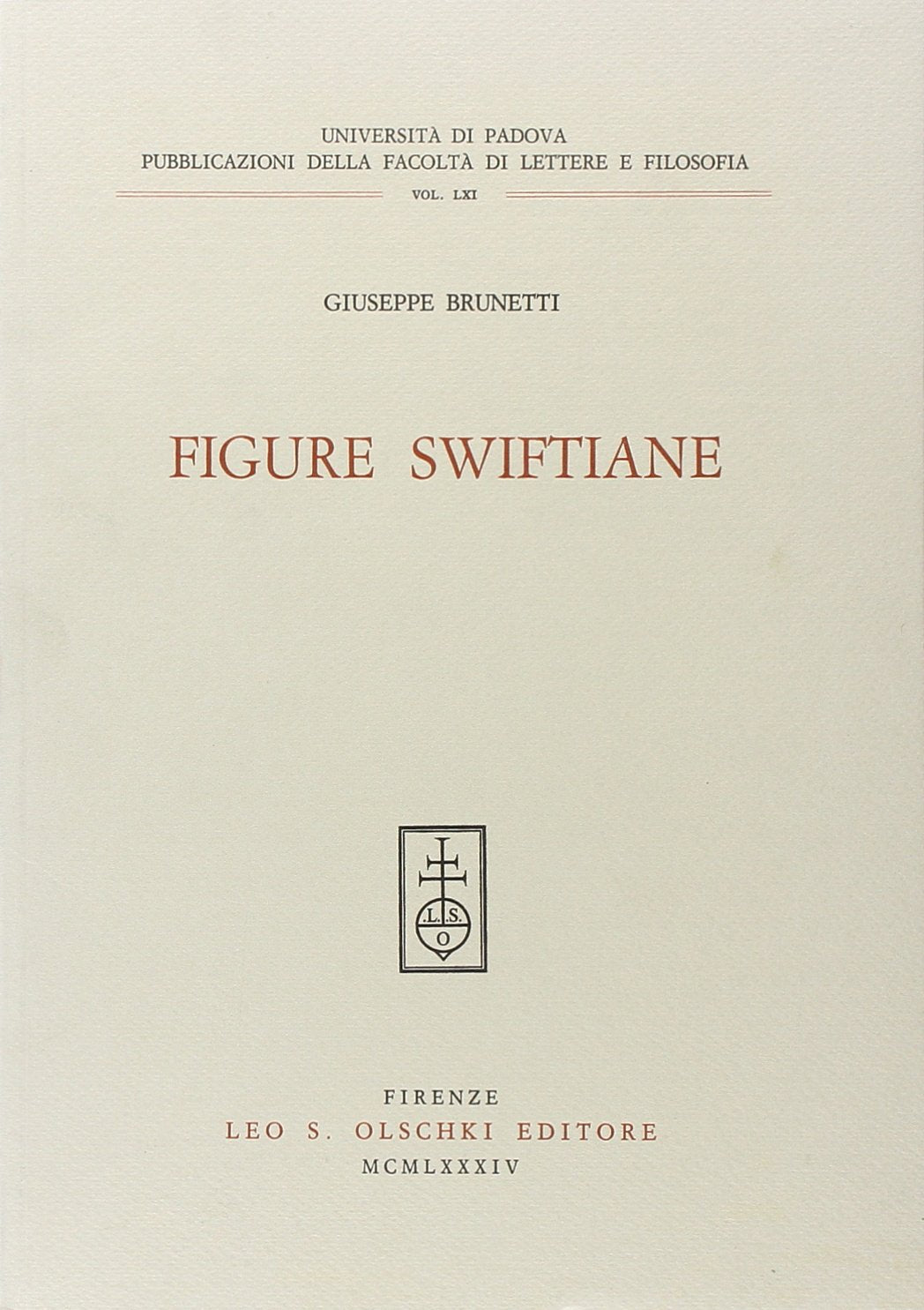 Figure swiftiane (Univ. Padova-Fac. lettere e filosofia, Band 61) Contemporary literature