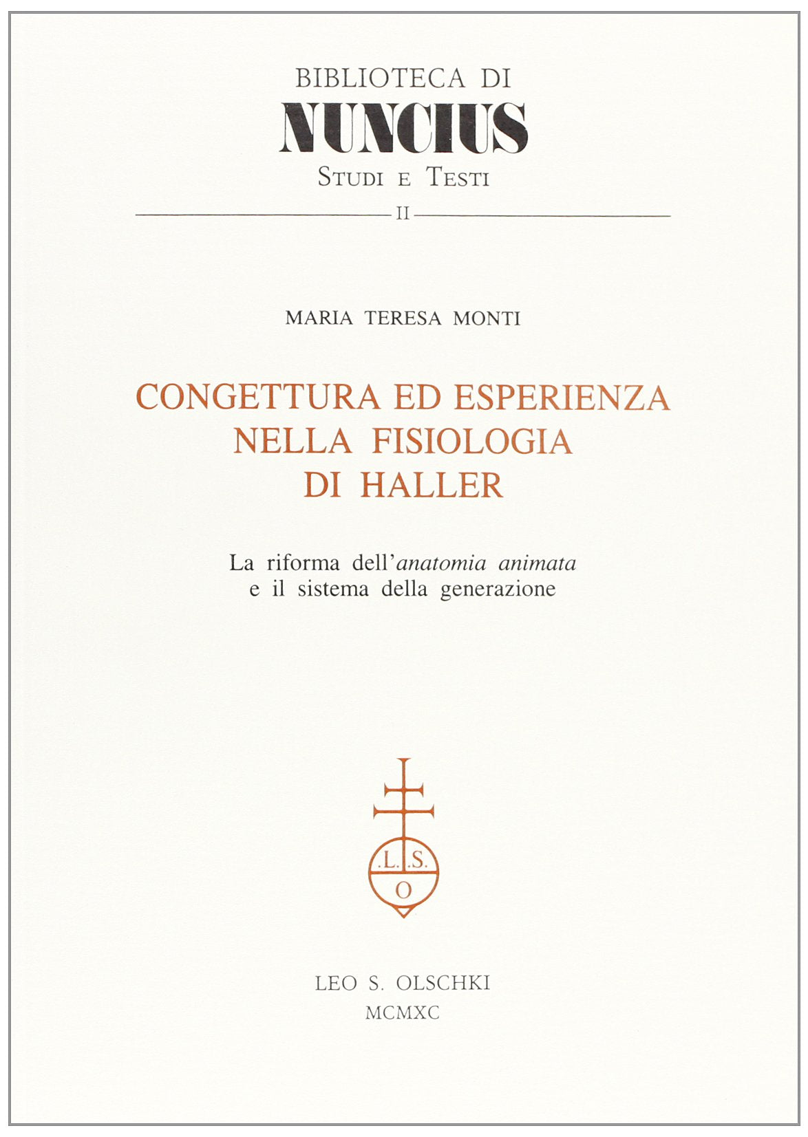 Congettura ed esperienza nella fisiologia di haller book