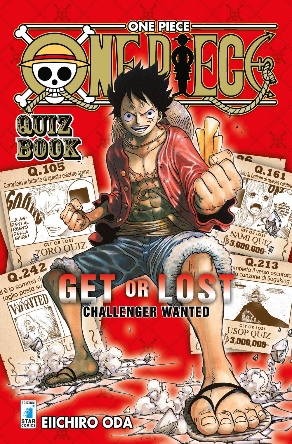 One piece. Quiz book. Get or lost. Challenger wanted. Ediz. illustrata book