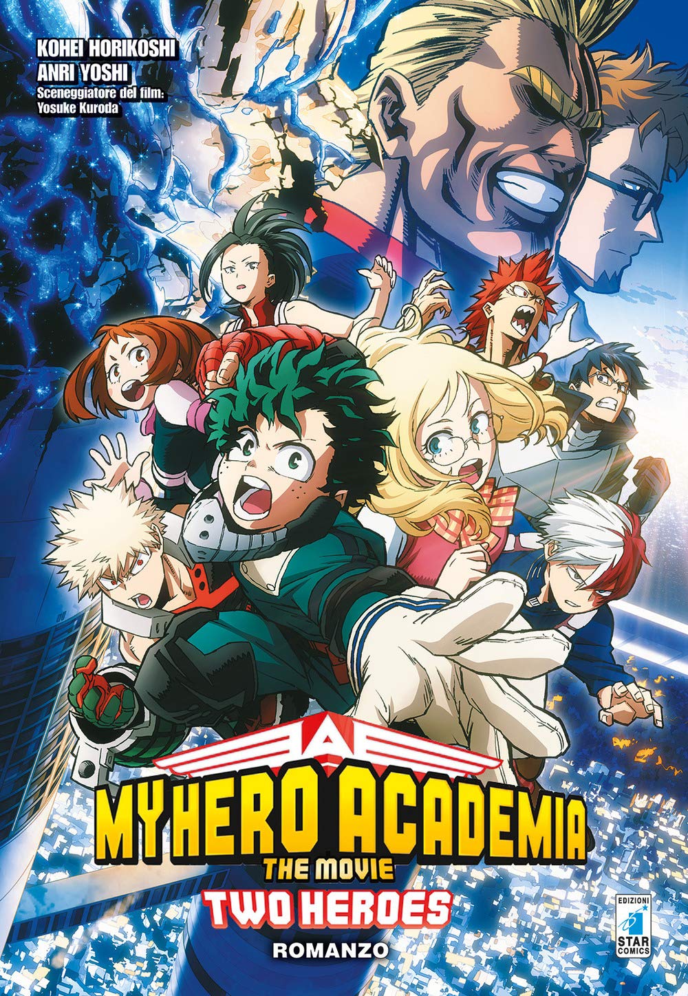 Two heroes. My Hero Academia the movie. Con Poster book