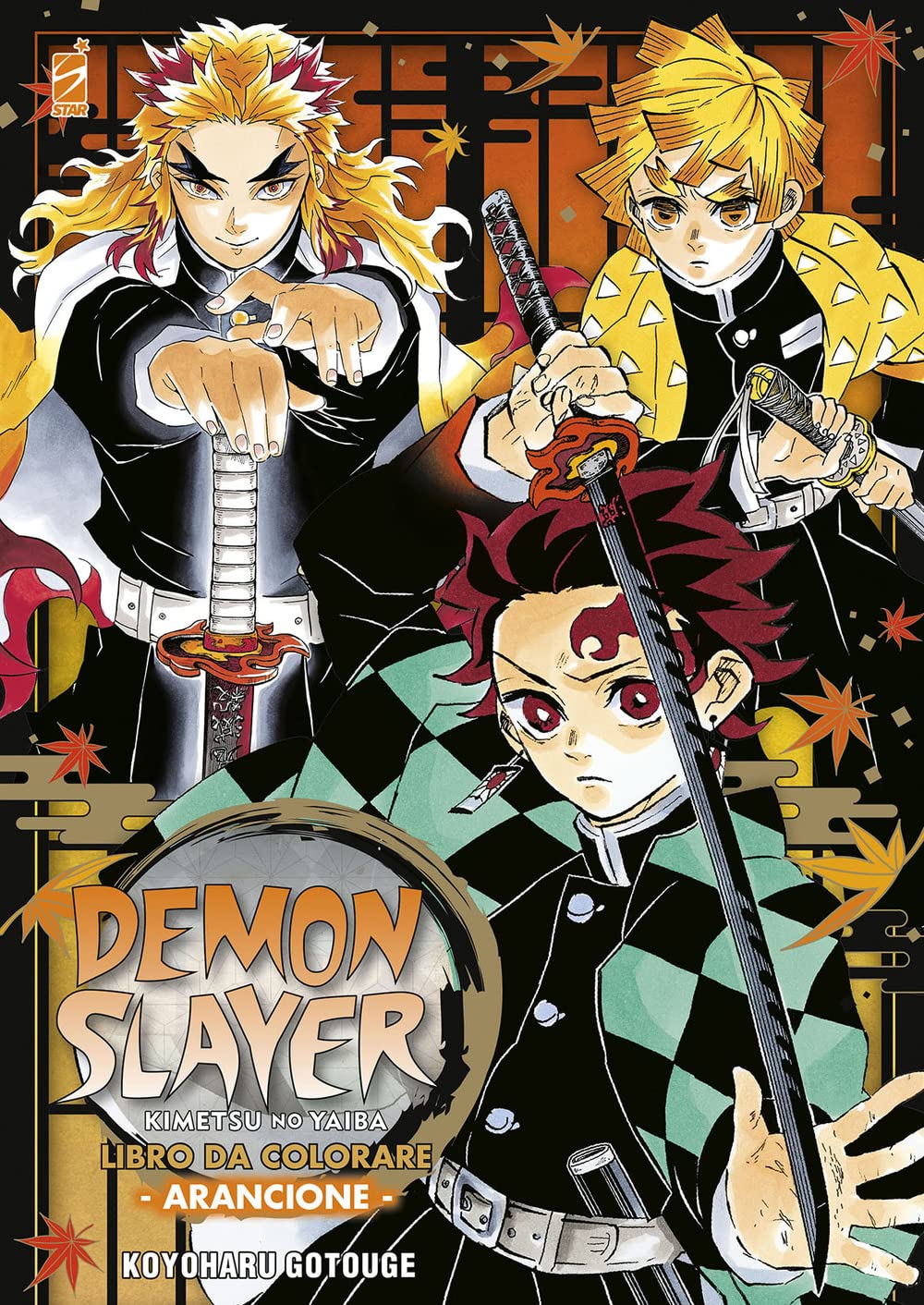 Demon slayer. Kimetsu no yaiba. Libro da colorare. Ediz. arancione Manga