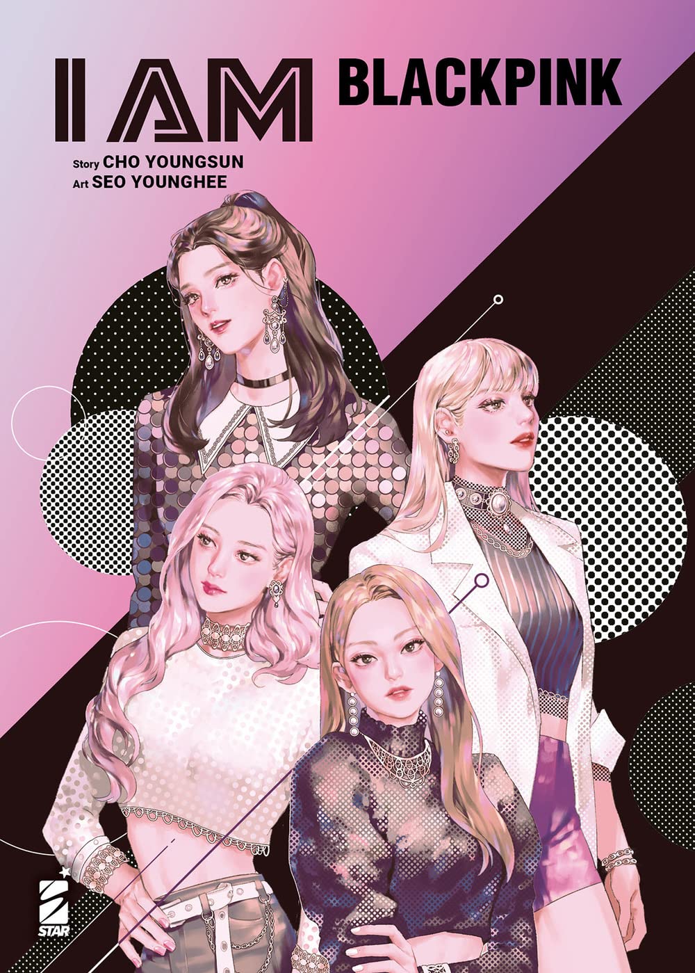 I am Blackpink. Con illustration card. Con Adesivi book